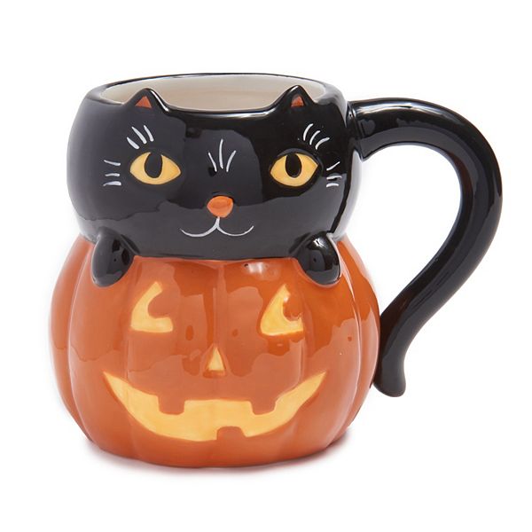 Cat Tumbler, Halloween Black Cat Gifts for Women Cat Lovers