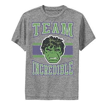 Boys 8-20 Marvel Classic Team Incredible Hulk Performance Graphic Tee