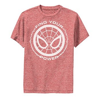 Boys 8-20 Marvel Spider-Man Find Your Power Simple Logo Performance Graphic Tee