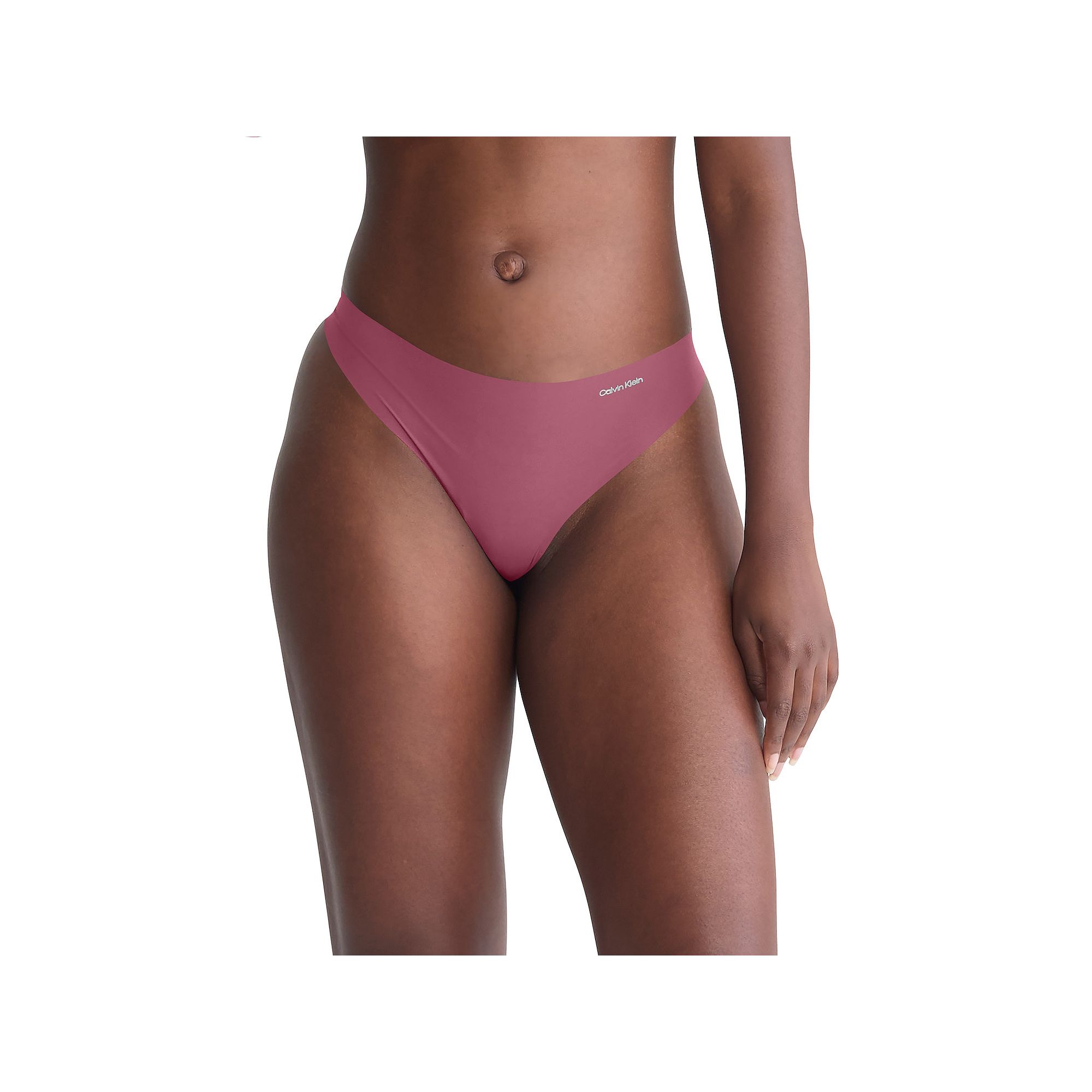 Womens Calvin Klein Invisibles Thong Panty D3428, Size: Medium, Deep Pink