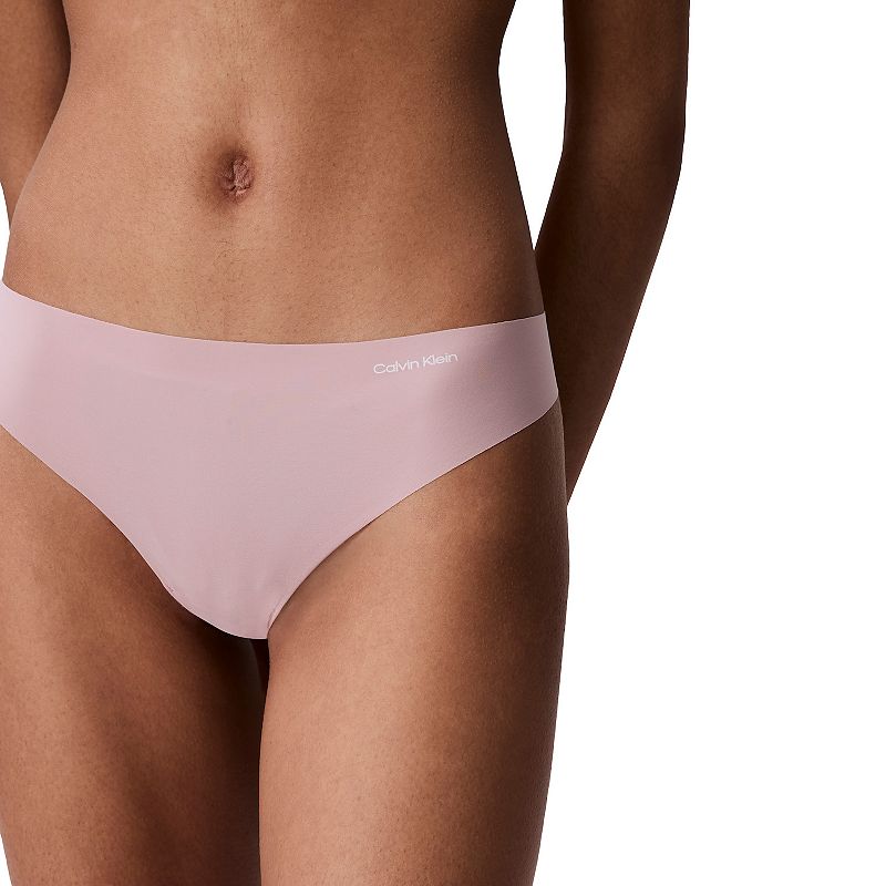 Women's Calvin Klein Invisibles Thong Panty D3428, Size: XL, Subdued