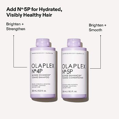 No.4P Blonde Hair Hydrating & Brightening Purple Toning Shampoo