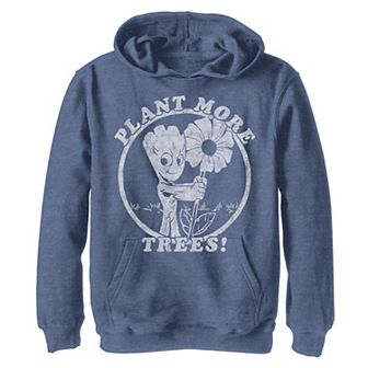 Boys 8-20 Marvel Guardians Of The Galaxy Groot Plant More Trees Graphic Fleece Hoodie