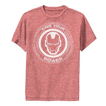 Boys 8-20 Marvel Iron Man Find Your Power Performance Tee