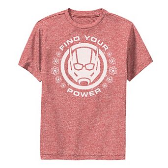 Boys 8-20 Marvel Ant-Man Find Your Power Red Logo Performance Graphic Tee