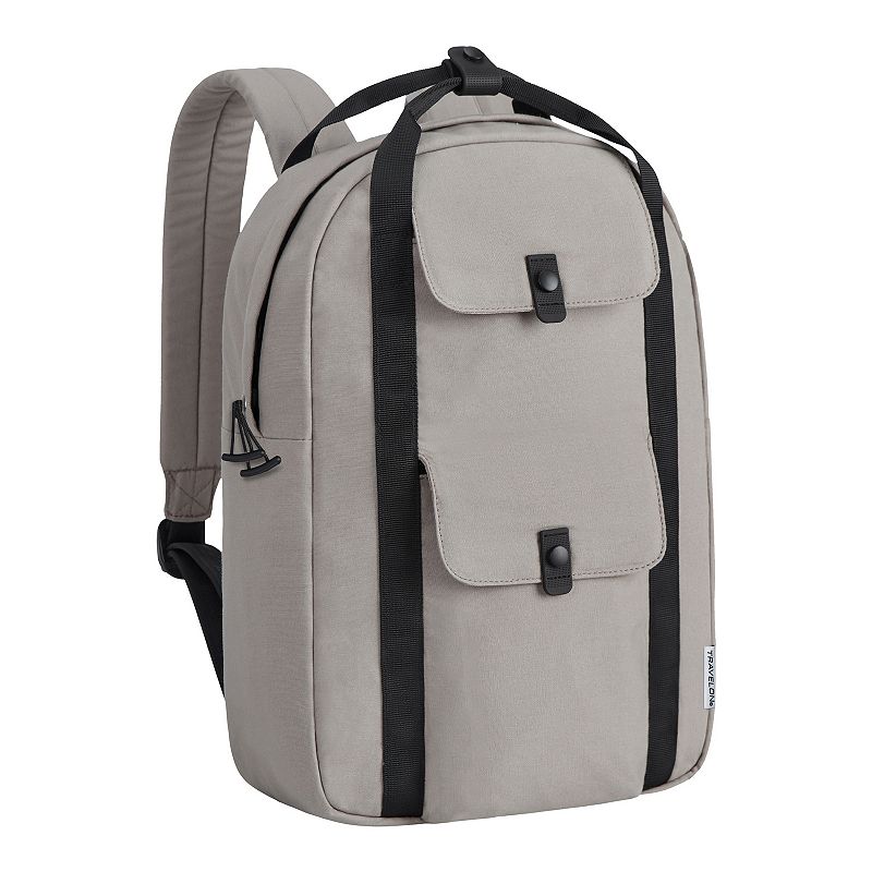 Travelon Origin Sustainable Antimicrobial Anti-Theft Daypack, Lt Beige