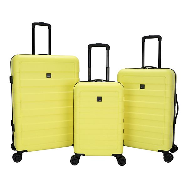 iPack 3Piece Hardside Spinner Luggage Set Yellow BrickSeek
