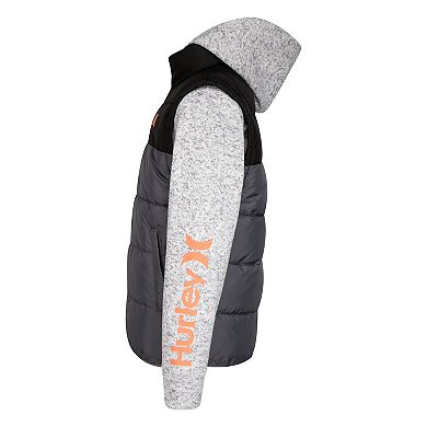 Boys 8-20 Hurley 2Fer Hooded Full-Zip Jacket