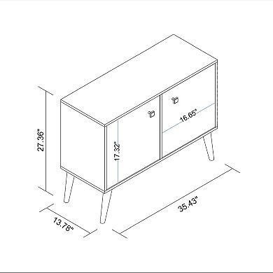 MANHATTAN COMFORT 2-Piece Avesta Double Side Table Set