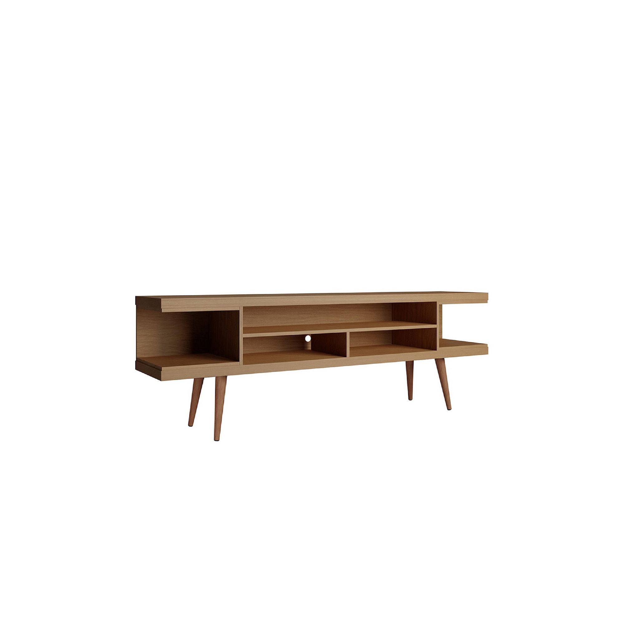 MANHATTAN COMFORT Utopia TV Stand, Maple Ivory