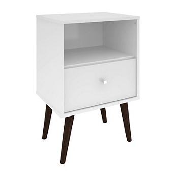 MANHATTAN COMFORT Liberty Mid-Century Modern Nightstand Table