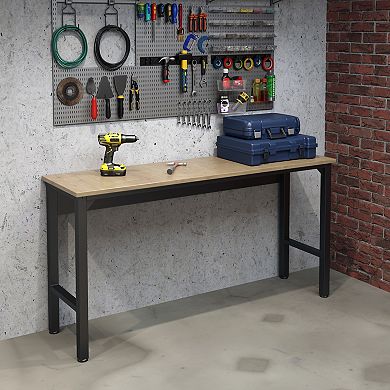 MANHATTAN COMFORT 3-Piece Fortress Mobile Garage Steel Cabinet & Worktable Set