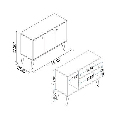 MANHATTAN COMFORT Bromma Buffet Table
