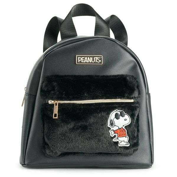 to withdraw alive Disobedience Peanuts Snoopy Faux-Fur Mini Backpack