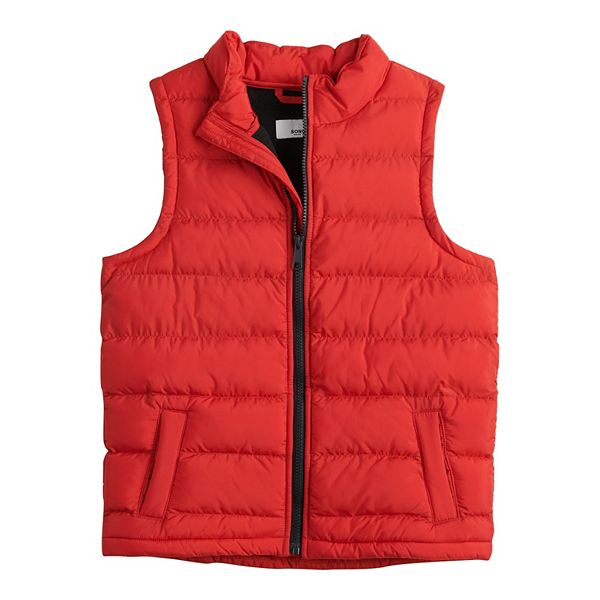 kohls black puffer vest