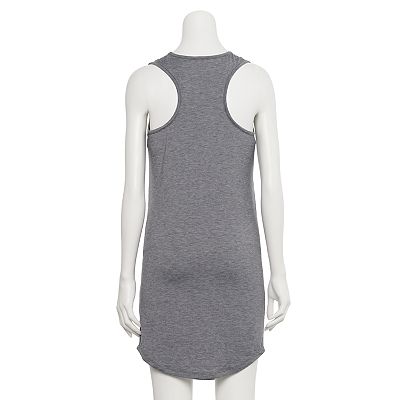 grey racerback tank dress Heather Grey Racerback Tank Midi Dress main image 1