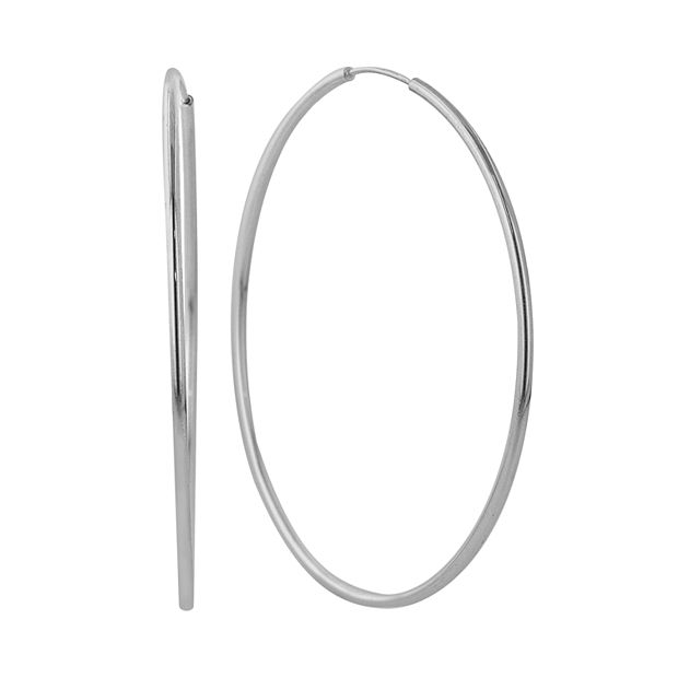 Kohl's sterling deals silver hoop earrings