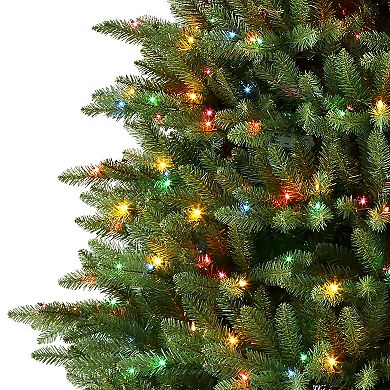 PULEO INTERNATIONAL 7-ft. Pre-Lit Color Select Fraser Fir Artificial Christmas Tree