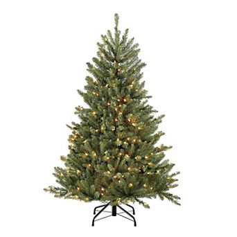 PULEO INTERNATIONAL 4-ft. Pre-Lit Fraser Fir Artificial Christmas Tree