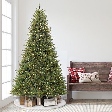 PULEO INTERNATIONAL 9-ft. Pre-Lit Fraser Fir Artificial Christmas Tree