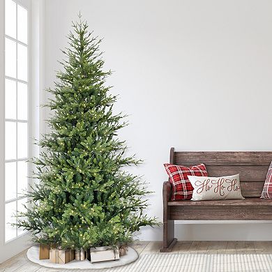 Puleo International 7-ft. Pre-Lit Alberta Spruce Artificial Christmas Tree