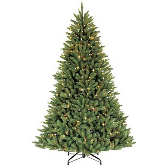 PULEO INTERNATIONAL 10-ft. Pre-Lit Fraser Fir Artificial Christmas Tree