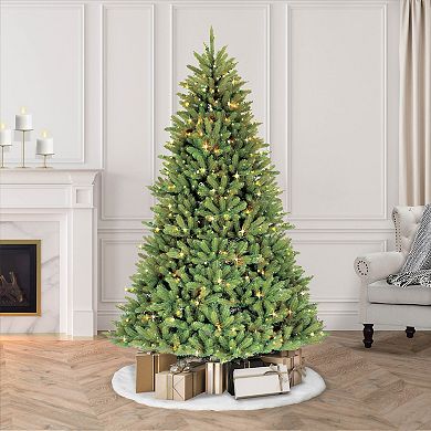 PULEO INTERNATIONAL 10-ft. Pre-Lit Fraser Fir Artificial Christmas Tree