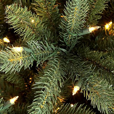 PULEO INTERNATIONAL 9-ft. Pre-Lit Glacier Fir Artificial Christmas Tree