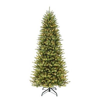 PULEO INTERNATIONAL 6-ft. Pre-Lit Slim Fraser Fir Artificial Christmas Tree