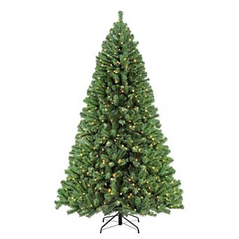 PULEO INTERNATIONAL 7.5-ft. Pre-Lit Northern Fir Artificial Christmas Tree