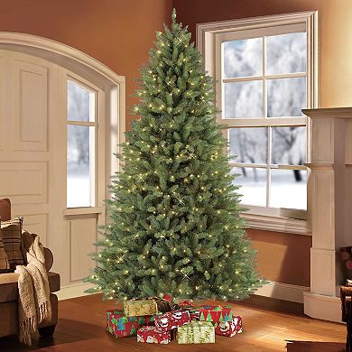 PULEO INTERNATIONAL 7-ft. Pre-Lit Fraser Fir Artificial Christmas Tree