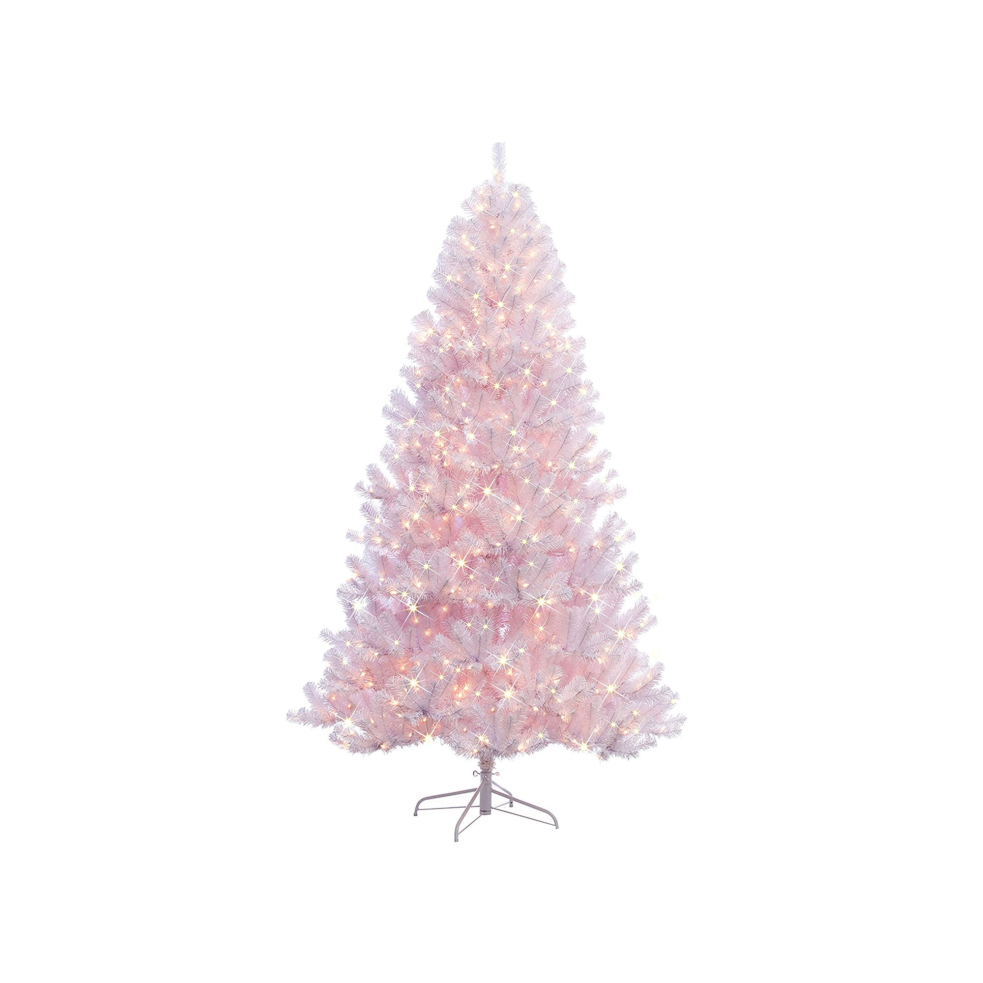 PULEO INTERNATIONAL 7.5-ft. Pre-Lit White Northern Fir Artificial Christmas
