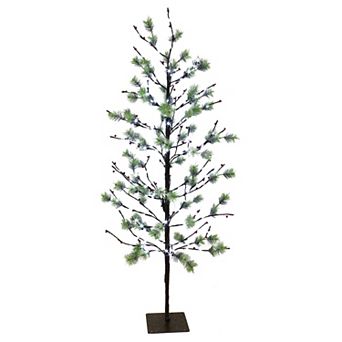 PULEO INTERNATIONAL 5-ft. 200-Light LED Twig Tree Floor Decor