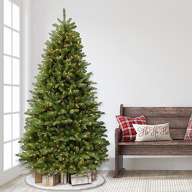 PULEO INTERNATIONAL 7.5-ft. Pre-lit Fraser Fir Grand Artificial Christmas Tree
