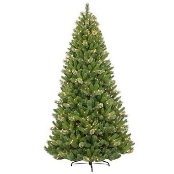 PULEO INTERNATIONAL 7.5-ft. Pre-Lit Teton Pine Artificial Christmas Tree