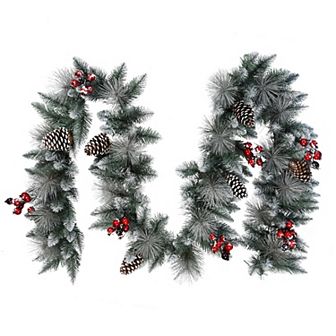PULEO INTERNATIONAL 9-ft. Sterling Pine Artificial Garland