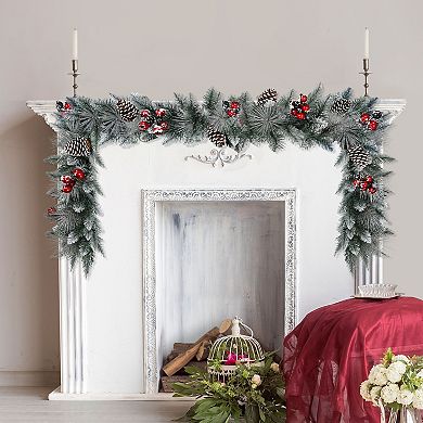 Puleo International 9-ft. Sterling Pine Artificial Garland