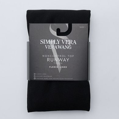 Women's Simply Vera Vera Wang Fleece-Lined Tights