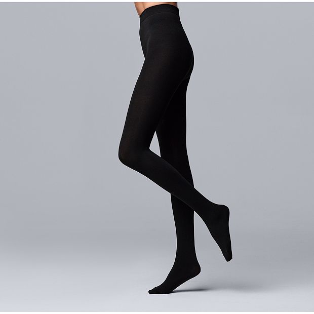 Stems Fleece Lined Thermal Tights in Black