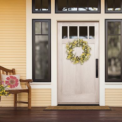 PULEO INTERNATIONAL 30-in. Artificial Dogwood & Daisy Floral Spring Wreath