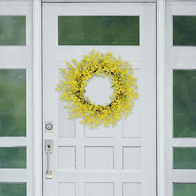 Puleo International 30-in. Artificial Dogwood & Daisy Floral Spring Wreath