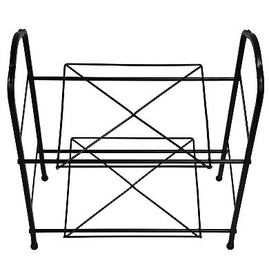PULEO INTERNATIONAL 2-Tier Metal Basket Stand