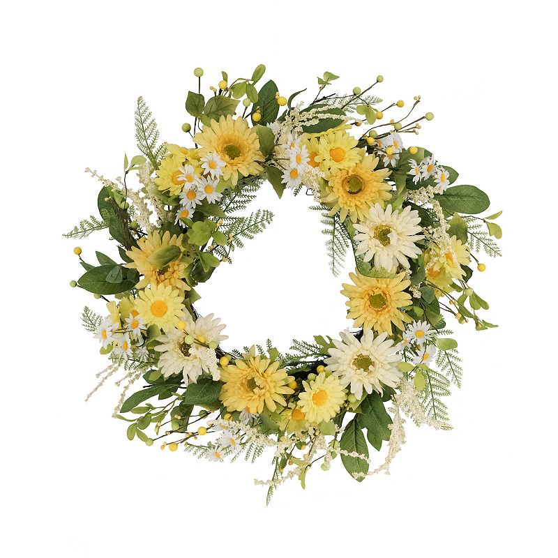 Puleo International 24-in. Artificial Chrysanthemum & Daisy Floral Spring W