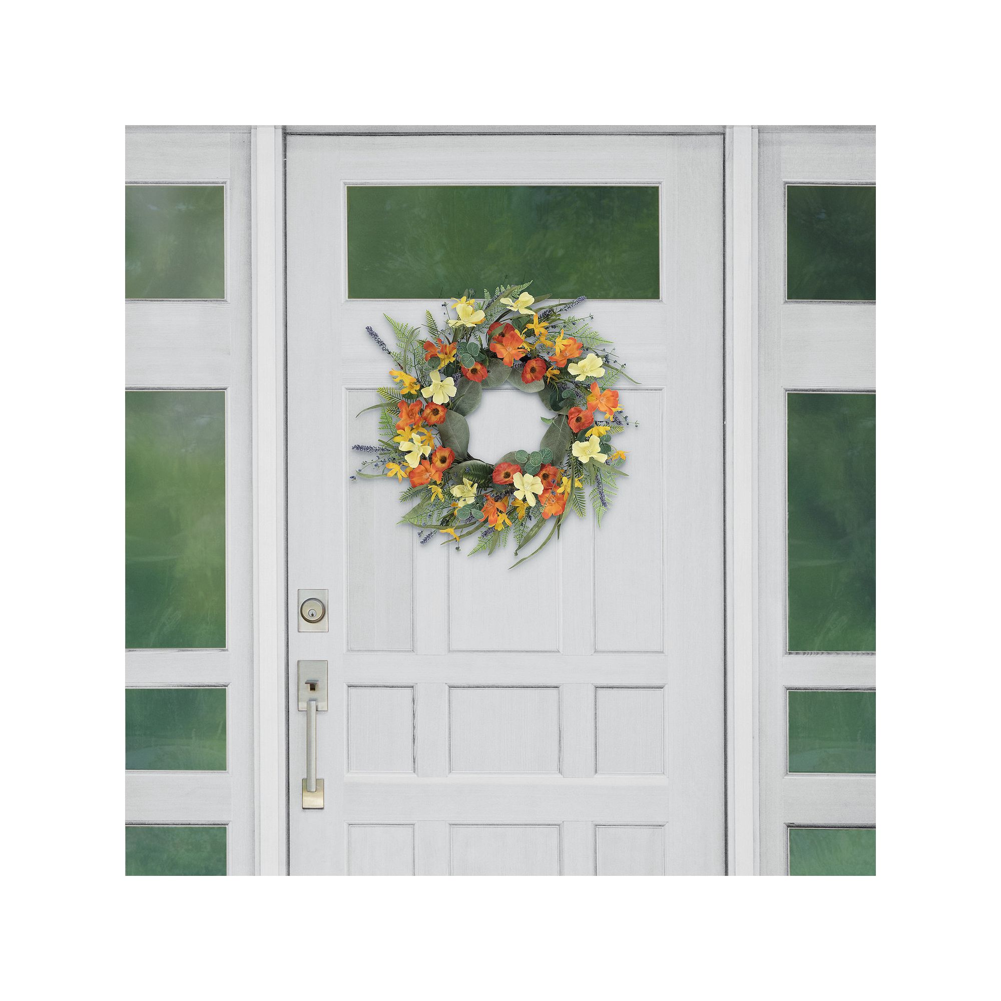 PULEO INTERNATIONAL 24-in. Artificial Dogwood, Poppy & Daisy Floral Spring 
