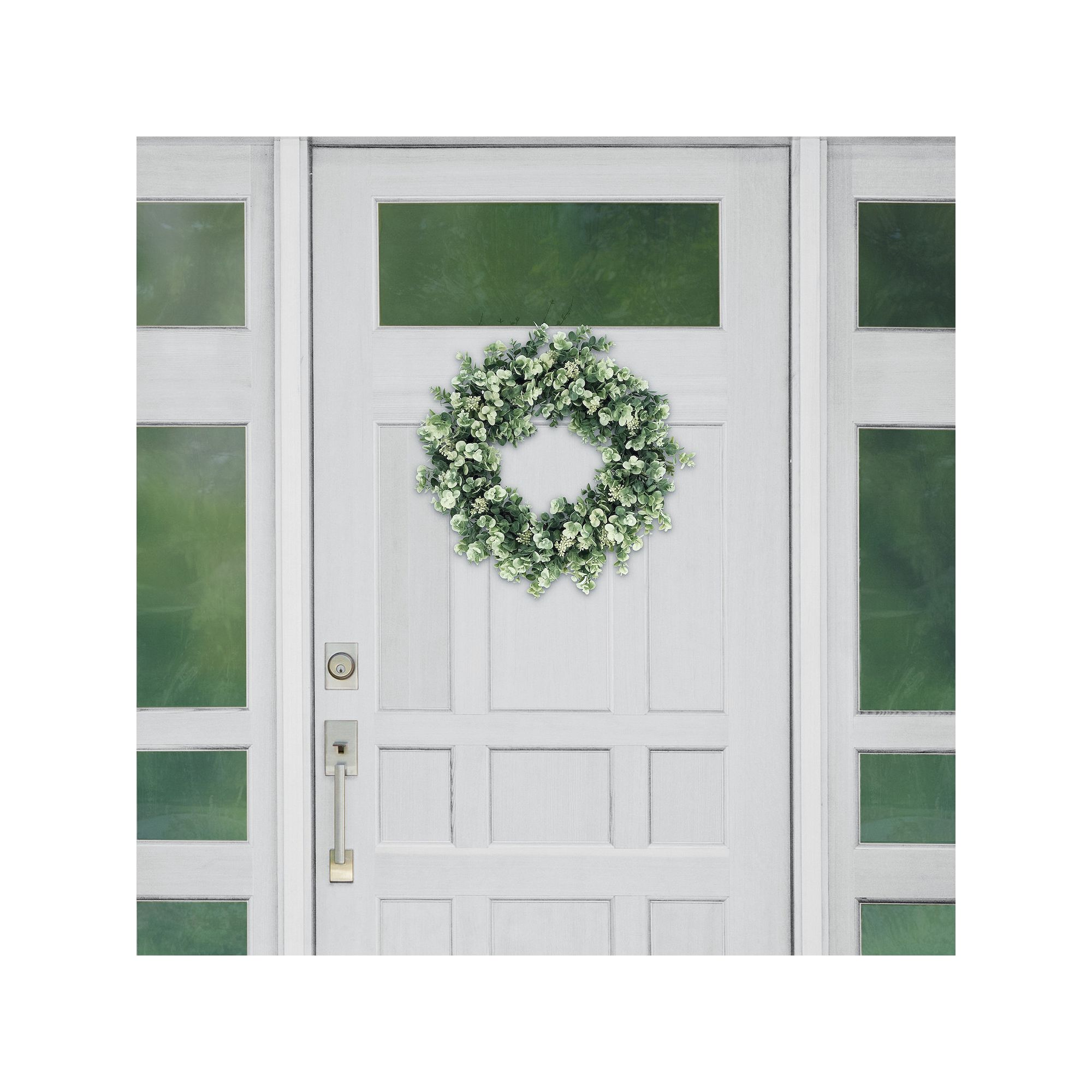 PULEO INTERNATIONAL 24-in. Artificial Eucalyptus Floral Spring Wreath, Gree