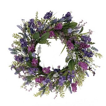 PULEO INTERNATIONAL Lavender Artificial Wreath