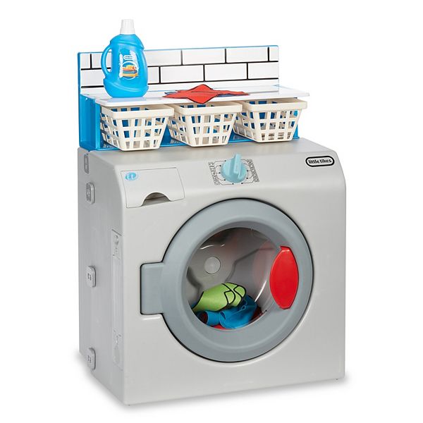 Little Tikes - Lavatrice-Asciugatrice First Washer-Dryer Interattiva,  Realistica e con Suoni, Elettrodomestico Giocattolo per Ba