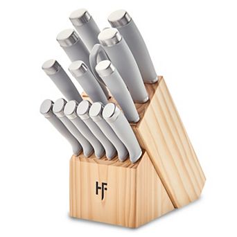 Hampton Forge Epicure Cool Gray 15 pc Knife Block Set