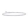 Sterling Silver 2 mm Cubic Zirconia Tennis Anklet
