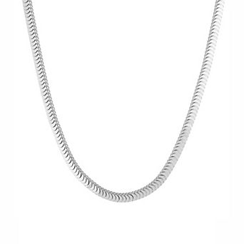 Men's LYNX Stainless Steel 7 mm Cobra Chain Necklace